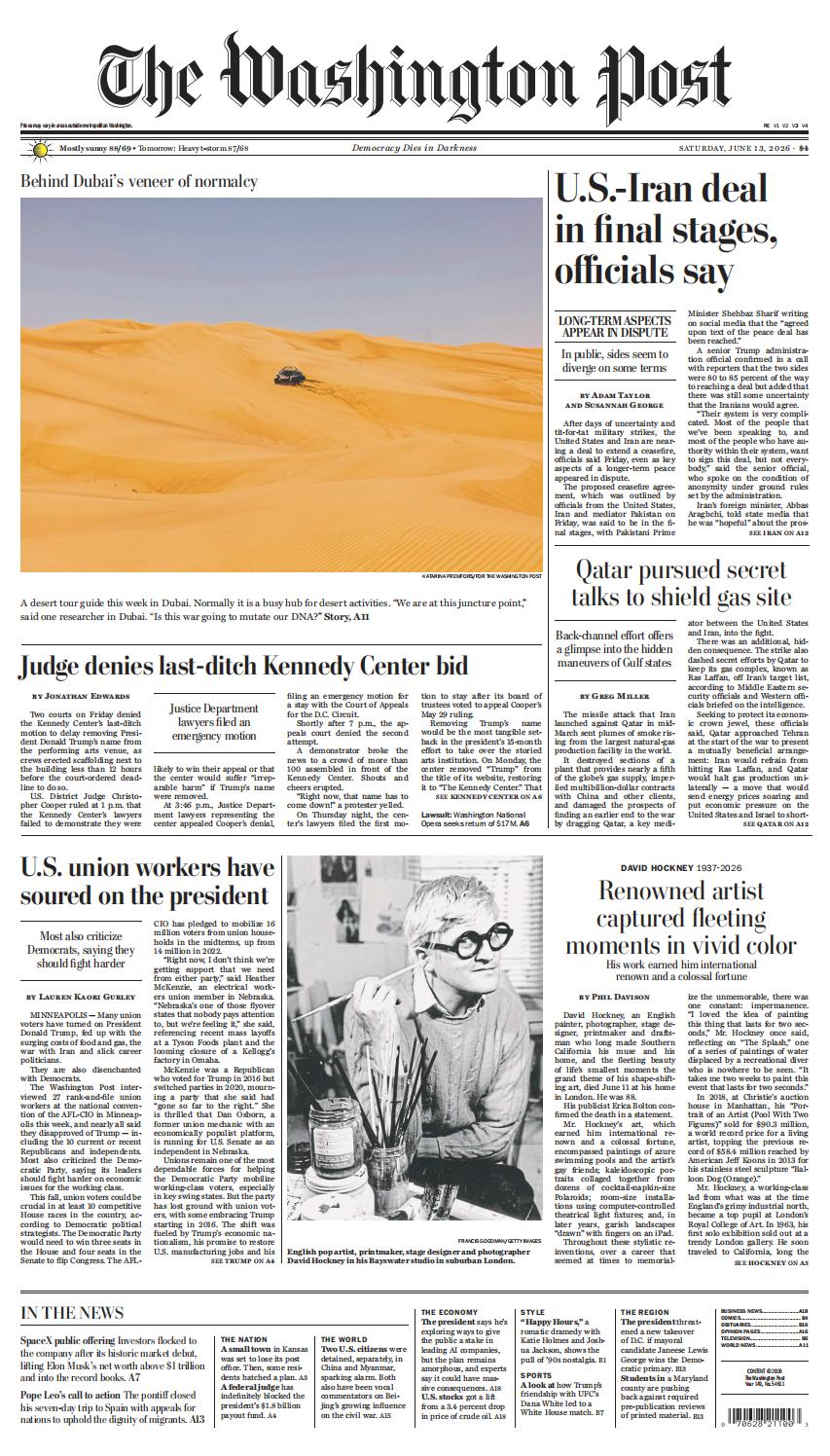 The Washington Post - June 13, 2026_waikanstore.com_01.jpg